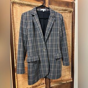 Express plaid Blazer X Negin Mirsalehi boyfriend Blazer jacket Sz XS